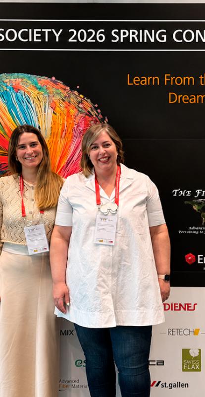 Investigadoras da Fibrenamics apresentam soluções avançadas em fibras na The Fiber Society 2026